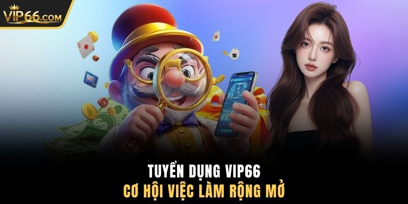 Tuyển dụng VIP66 cơ hội việc làm rộng mở